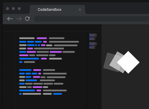 CodeSandbox homepage illustration